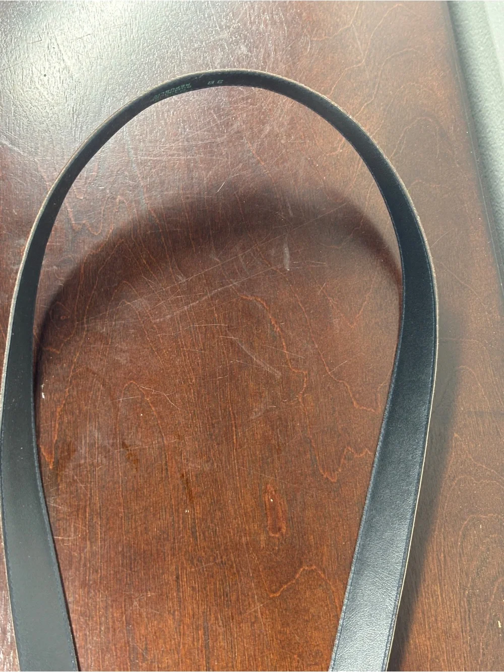 Classic Brown Leather Belt with Brass Buckle